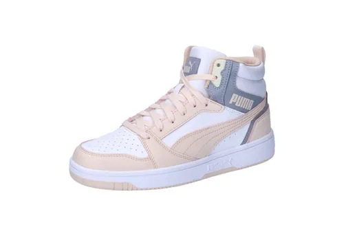 PUMA Unisex Sneaker Rebound v6 - Stilvoll und komfortabel - Sneaker für Basketball und Alltag, mit robustem Kunstleder und TPU-Obermaterial. SoftFoam+ Einlegesohle bietet hervorragende Dämpfung und Komfort für jede Aktivität.