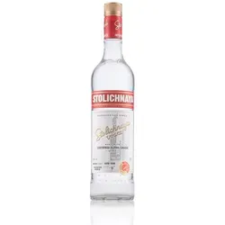 Stolichnaya Vodka 40% Vol. 0,7l - Premium Wodka aus Russland, ideal für Cocktails und puren Genuss, mit einem klaren und weichen Geschmack.