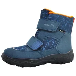 Superfit Husky blau/orange (8030) 33 - Vegane Winterstiefel für Kinder - Wanderschuhe für kleine Abenteurer, wasserabweisend und atmungsaktiv dank GORE-TEX, ideal für Freizeit und Schneeabenteuer.