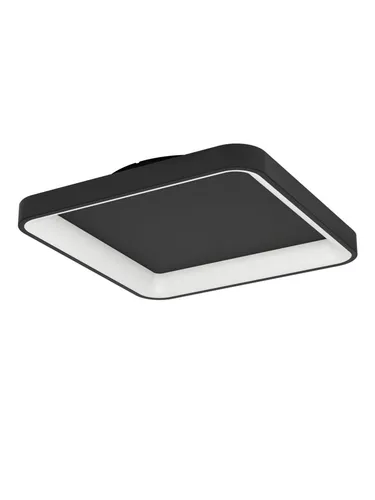 EGLO LED Deckenleuchte Loretello - Moderne quadratische Deckenleuchte, dimmbar mit Fernbedienung, ideal für jede Atmosphäre. Farbtemperatur zwischen warmweiß und kaltweiß, perfekte Ausleuchtung für Büro und Wohnräume.