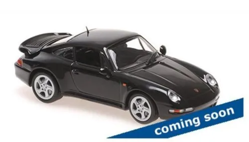 Minichamps 1:43 PORSCHE 911 TURBO (993) – 1995 – BLACK - Modellbau für Autos, LKW & Busse – detailgetreues Sammlermodell im Maßstab 1:43, ideal für Porsche-Enthusiasten und Modellbau-Fans.