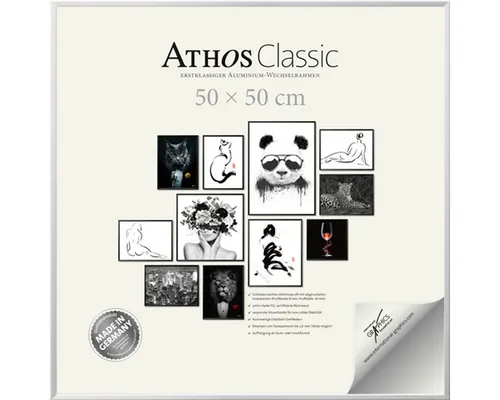 International Graphics 2020 GmbH Bilderrahmen Athos Classic+, Aluminium, Made in Germany, Wechselrahmen, Fotorahmen