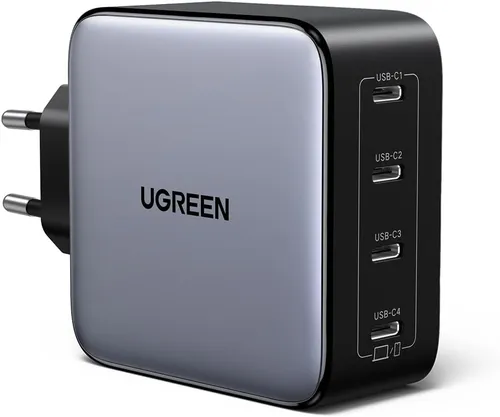 UGREEN Nexode 100W USB C Ladegerät mit 4 Ports - Ladegeräte & Dockingstationen – 4 USB-C Ports für blitzschnelles Laden bis 100W, ideal für mehrere Geräte gleichzeitig, sicher und kompakt für maximale Effizienz.