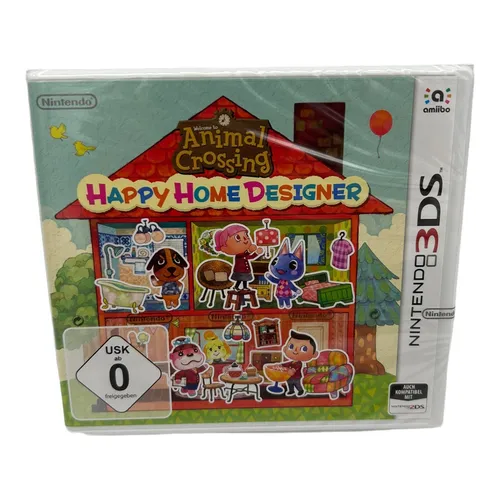 Animal Crossing Happy Home Designer für Nintendo 3DS - Simulation Spiel aus der beliebten Animal Crossing Reihe, komplett neu und in Originalverpackung, ideal für Fans und Sammler.
