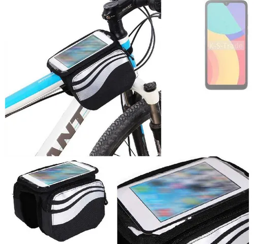 K-S-Trade Handyhülle für Alcatel L1 (2021), Rahmentasche Fahrrad-Halterung Rahmenhalterung Fahrrad