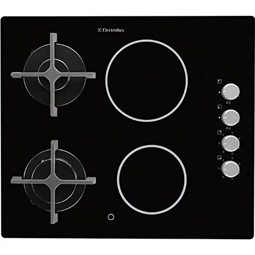Electrolux EGE6172NOK Kombi-Kochfeld, Schwarz, 60 cm