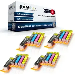 20x Kompatible Tintenpatronen für Canon PixmaTS9500Series PixmaTS9540 PixmaTS9541C PixmaTS9550 PixmaTS9551C PGI 580 CLI 581 Pigment Schwarz Schwar...