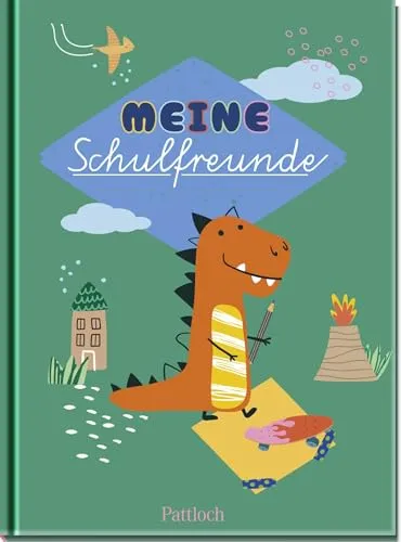 Meine Schulfreunde (Dino): Freundebuch für die Grundschule zum Thema Dinosaurier | Das perfekte Geschenk für den Schulanfang (Freundebücher)