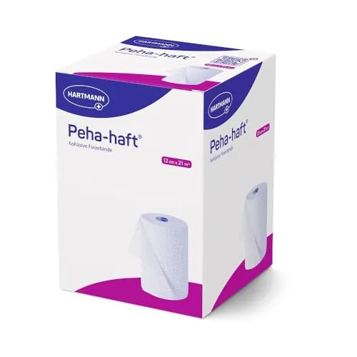 Peha-Haft Fixierbinde latexfrei 12 cmx21 m - Erste-Hilfe-Heftpflaster & Verbandsmaterial, latexfrei und ideal für empfindliche Haut, sorgt für sicheren Halt von Verbänden.