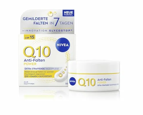 NIVEA Q10 Power Extra Straffende Tagespflege LSF 15 50 ml - Die NIVEA Q10 Power Tagespflege sorgt für straffere Haut in nur 7 Tagen. Mit einem Lichtschutzfaktor von 15 bietet sie zusätzlichen Schutz für jeden Hauttyp.