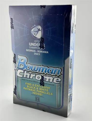 Bowman Chrome Road to 2023 UEFA U21 Europameisterschaft Fußball Sammelkarten - Sammeln Sie die besten Karten der Road to 2023 UEFA U21. Diese Edition von Topps bietet spannende Spieler und beeindruckende Designs für leidenschaftliche Sammler.