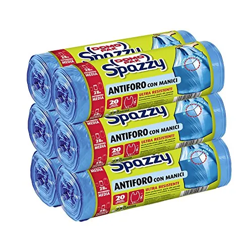 Domopak Spazzy Nettezza Säcke mit Griffen in blau von Domopak Spazzy