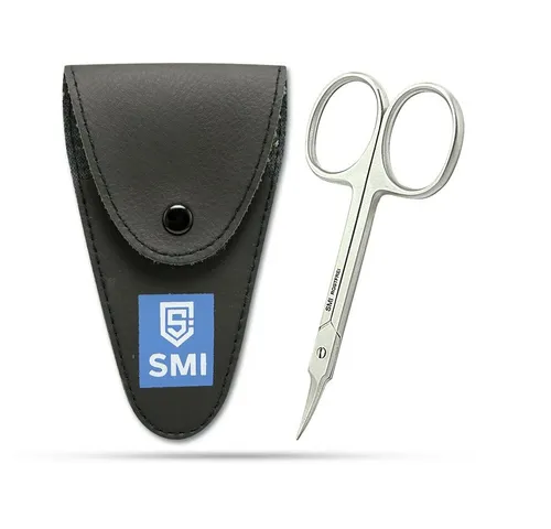 SMI Nagelschere Nagelhautschere Gebogen Nagelschere Hautschere Maniküre Schere + Etui
