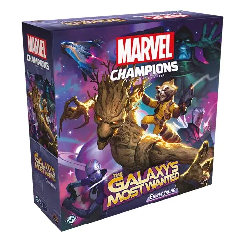 Marvel Champions: LCG – Galaxy's Most Wanted von Fantasy Flight Games - Kampagnen-Erweiterung für Expertenspiel, ideal für 1-4 Spieler, spannende Abenteuer in der Marvel-Welt, ab 14 Jahren, Spielzeit über 60 Minuten.