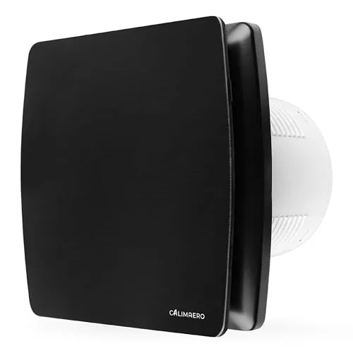calimaero® BREEZE Badlüfter 100mm Mit Nachlauf Und Rückstauklappe, Badlüfter Mit Feuchtigkeitssensor, Energieeffizient, Leise, Kunststoff 12 W, 95m³/h, 32db, Ipx4