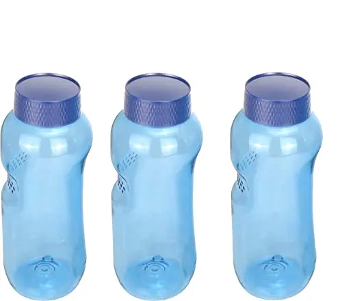 TWaLa Spar Set 3x 0,5L Tritan Trinkflaschen Greiner BPA frei enthält neue blaue Deckel mit integrierter Dichtung