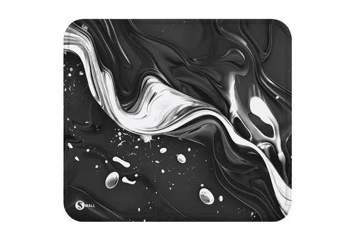 Sunnywall Gaming Mauspad Speed Mousepad XXL Premium 4 mm - Liquid Stripe Milky (Farbauswahl) (inkl. Wallpaper), 45x40, 80x30, 90x40 cm, rutschfest, vernähte Ränder, Tischunterlage