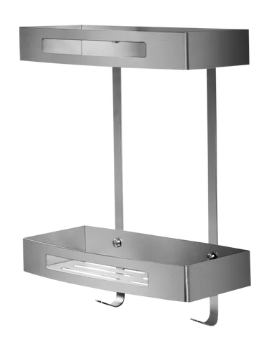 Ambrosya Duschkorb aus Edelstahl in silber von Ambrosya