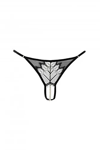 Produktbild Bracli Perlenstring G String Kyoto – Einreihig in Schwarz, Größe L