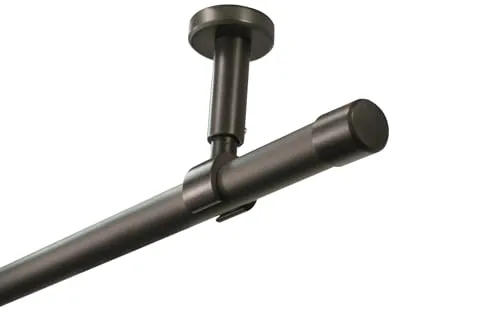 iso-design Gardinenstange zur Deckenmontage 20 mm in schwarz von iso-design