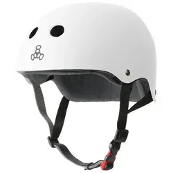 Triple 8 The Certified Sweatsaver Skateboard-Helm, Weißes Gummi, XL/XXL