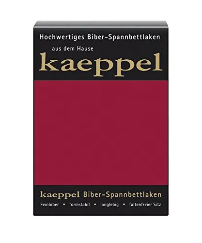 Spannbettlaken Biber KAEPPEL, rot (karmin) 140-160x200 cm in rot von Kaeppel