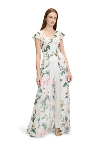 Vera Mont Damen Jumpsuit kurzarm 40, Cream/Rosé in pink von Vera Mont