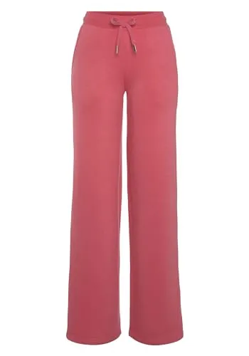 VIVANCE Damen Relaxhose - Bequeme Loungepants mit weitem Bein, Rippbündchen und Tunnelzug, ideal für kuschelige Stunden zu Hause.