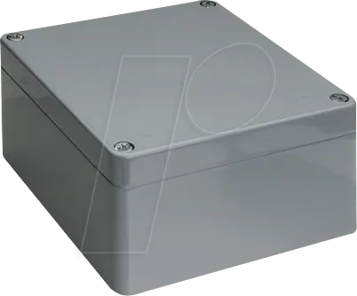 Rittal GA 9112.210 Aluminiumguss Gehäuse - Aluminiumguss-Gehäuse, IP66 Schutzart, ideal für Wandmontage, kompakte Maße: 160x160x93 mm, pulverbeschichtet in grau für hohe Widerstandsfähigkeit.