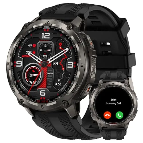 Produktbild KOSPET Tank T4 GPS Smartwatch Herren – Robuste Edelstahl-Sportuhr mit Offline-Karten