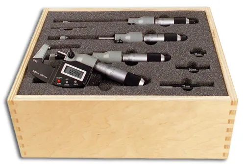 Bügelmessschraube IP65 digital im Etui 0-100mm von FORMAT