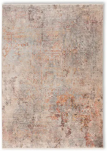 Schöner Wohnen Webteppich 70x140 cm - Teppiche, stilvoller mehrfarbiger Webteppich mit abstraktem Design, ideal für Fußbodenheizung und sorgt für ein gemütliches Ambiente.