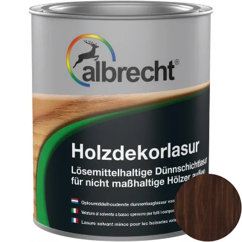 Albrecht Holzdekorlasur palisander 750 ml Holzlasur Lasur