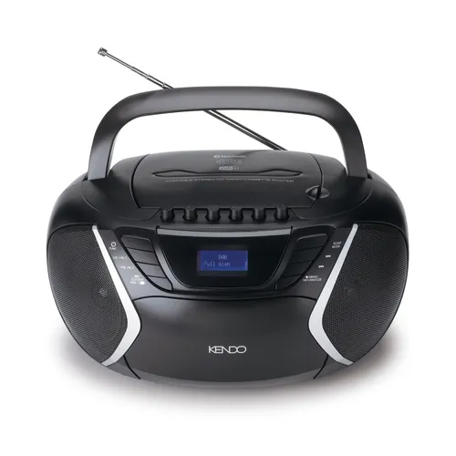 KENDO Radiorekorder 25EX mit CD-Spieler und Kassettendeck - Vielseitige Boombox mit DAB+ für besten Klanggenuss, ideal für unterwegs und zu Hause.