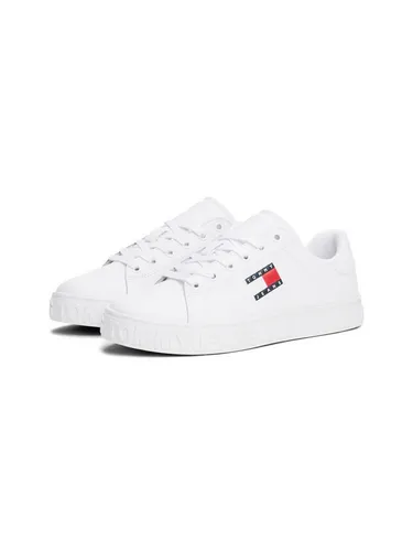 Tommy Jeans TJW LOGO OUTSOLE SNEAKER ESS Plateausneaker, Freizeitschuh, Halbschuh, Schnürschuh mit seitlicher Logoflagge