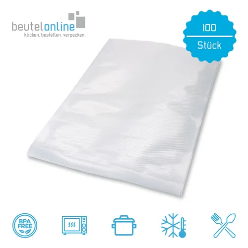 Vakuumbeutel goffriert Lebensmittel 150 x 250 mm 100 Stk. passend für Caso, Lava