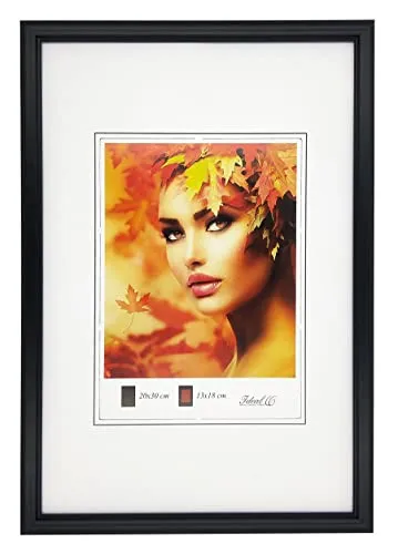 IDEAL TREND Eco Kunststoff Bilderrahmen Wanddeko Collage Poster Bilder Foto Rahmen: Farbe: Schwarz | Format: 20x30