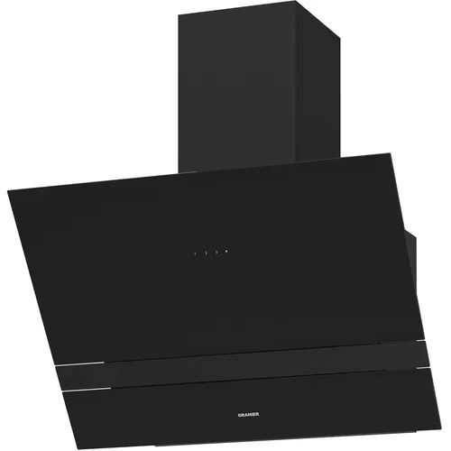 Oranier Kopffrei Wandhaube Umluft 75cm schwarz schräge Dunstabzugshaube ALIS75S2