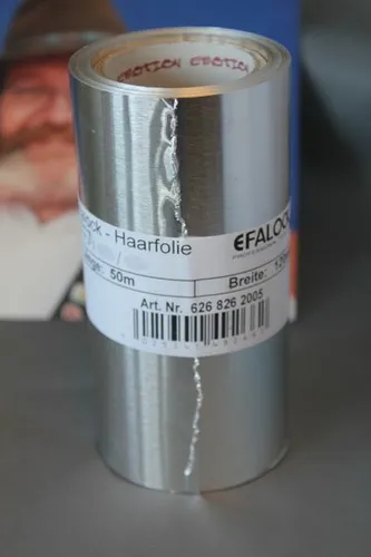 Efalock Alufolie Rolle 50 m lang 12 cm breit silber