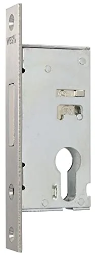 Einsteck-Riegelschloss Riegel bündig - Dornmaß: 35, Ausführung: Mikroschalter zur Riegelüberwachung (ab 35 mm Dorn) - 014073516426 erial/Oberflächen: Edelstahl V2A matt gebürstet,