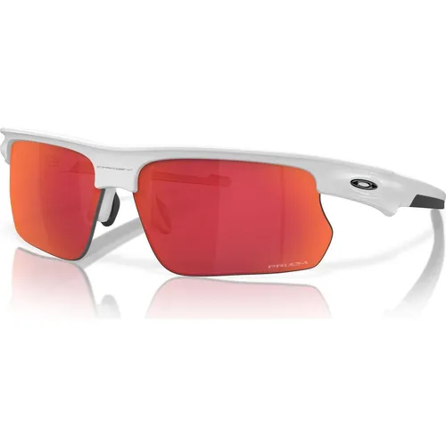 Oakley BiSphaera Matte White / Prizm Field - Sportbrille mit leichtem O Matter-Rahmen und rutschfesten Unobtanium-Elementen für optimalen Halt. Prizm-Gläser verbessern Farbe und Kontrast, ideal für Sport und Alltag.