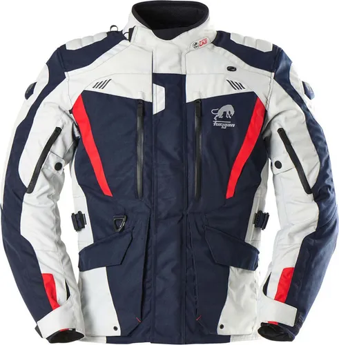Furygan Apalaches Evo Motorrad Textiljacke 4XL - Hochwertige Motorradjacke in weiss-rot-blau, Schutzklasse AA mit D3O®-Protektoren für maximale Sicherheit und Komfort beim Fahren.