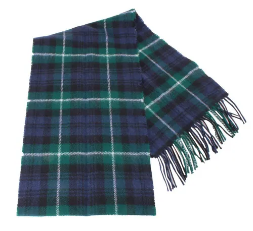Locharron of Scotland Unisex Bowhill Tartan Wolle Schal - Blau