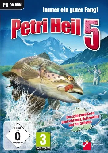 Petri Heil! 5 - Angeln in 60 Seen - Games: Erleben Sie realistisches Angeln in den schönsten Gewässern Deutschlands, Österreichs und der Schweiz mit wechselnden Bedingungen und einer Bestenliste für Angler.