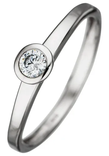 JOBO Goldring, 333 Weißgold mit Zirkonia von JOBO