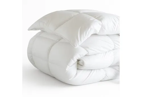 KNERST Federbettdecke Bettdecke mit weichen 10% Daunen & 90% Federn, Füllung: 90% Federn und 10% Daunen, Baumwollbezug, Kassetten Federbett, Daunen und Federn Bettdecke