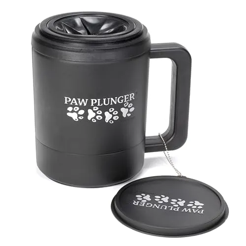 Paw Plunger Pfotenreiniger für Hunde Large, Schwarz