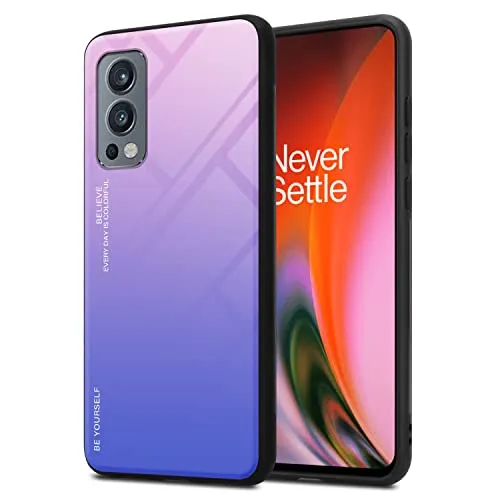 Cadorabo Hülle kompatibel mit OnePlus Nord 2 5G Schutzhülle TPU Silikon Case Glas Slim Kratzfest Weiche Gummi mit Rundumschutz Case Hülle für OnePlus Nord 2 5G in Schwarz
