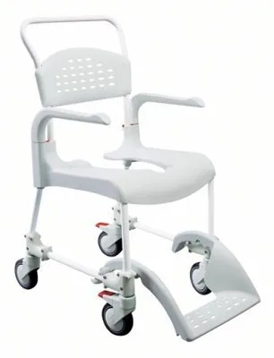Etac Dusch- und Toilettenrollstuhl Clean mintgrün 49cm hoch, Badehilfen