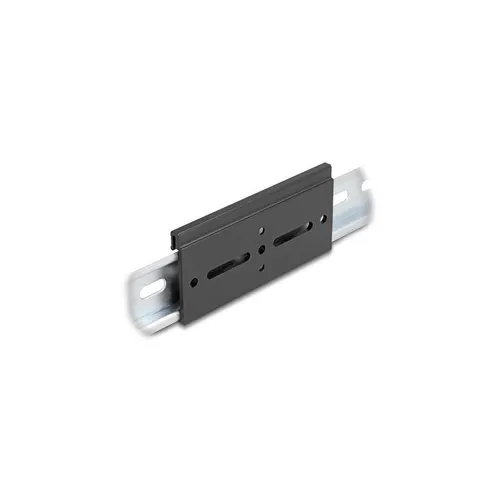 - Aluminium Montageclip für Hutschiene 100,0 x 47,8 mm schwarz 67149